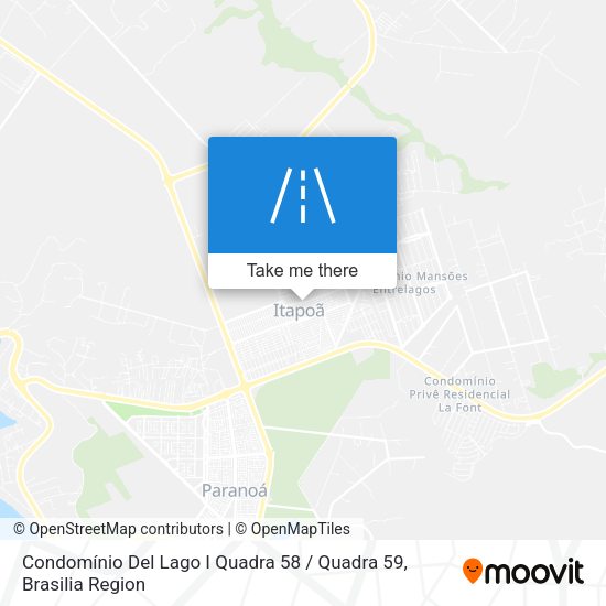 Condomínio Del Lago I Quadra 58 / Quadra 59 map