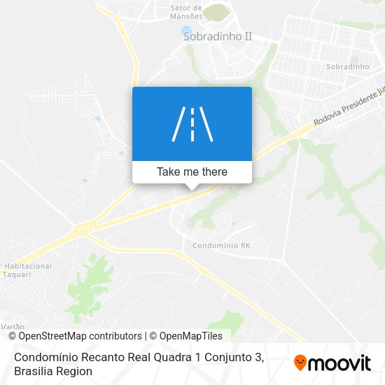 Condomínio Recanto Real Quadra 1 Conjunto 3 map
