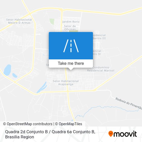 Quadra 2d Conjunto B / Quadra 6a Conjunto B map