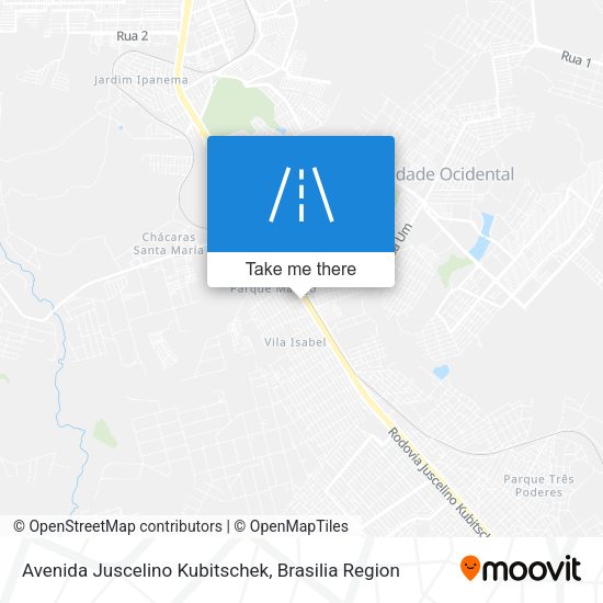 Avenida Juscelino Kubitschek map