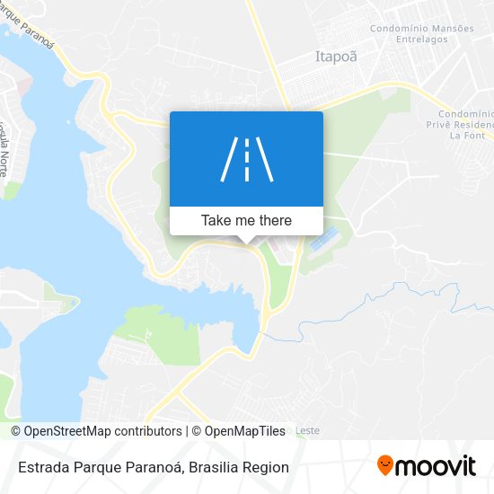Estrada Parque Paranoá map