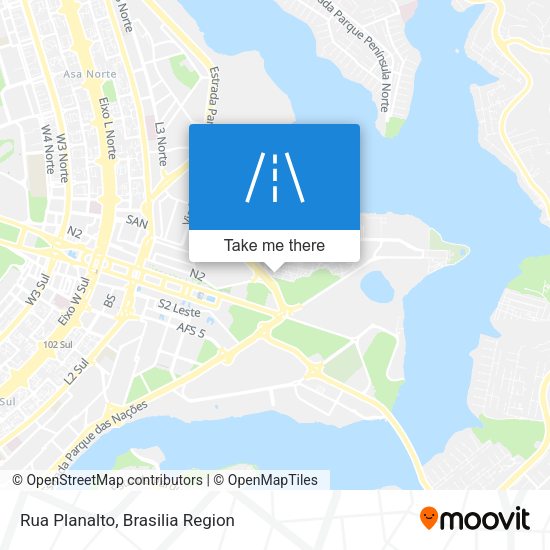 Rua Planalto map