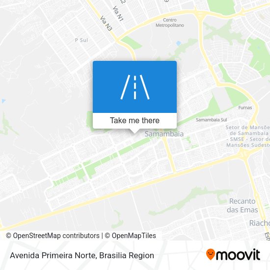 Avenida Primeira Norte map
