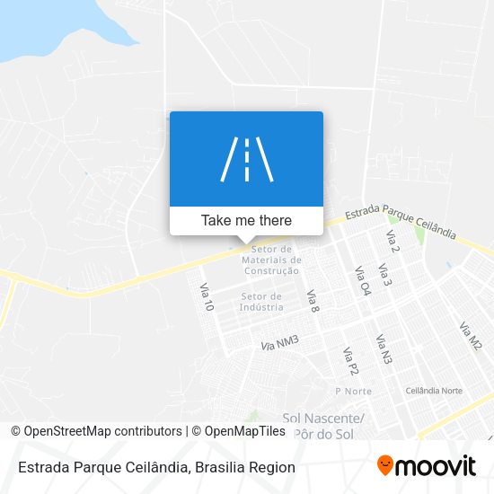 Estrada Parque Ceilândia map