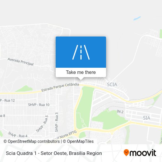 Scia Quadra 1 - Setor Oeste map