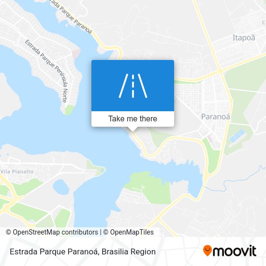 Estrada Parque Paranoá map