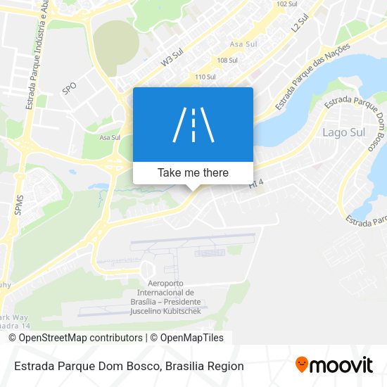 Estrada Parque Dom Bosco map