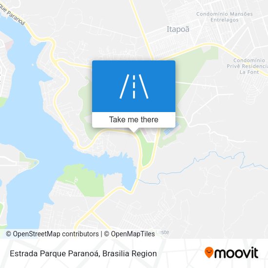 Estrada Parque Paranoá map