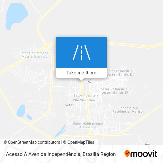 Acesso À Avenida Independência map