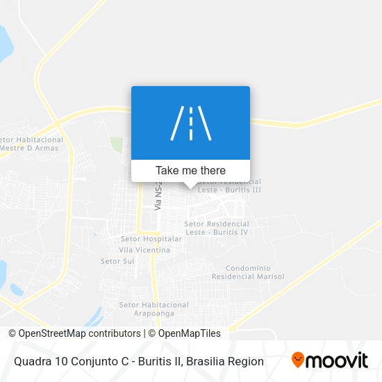 Quadra 10 Conjunto C - Buritis II map