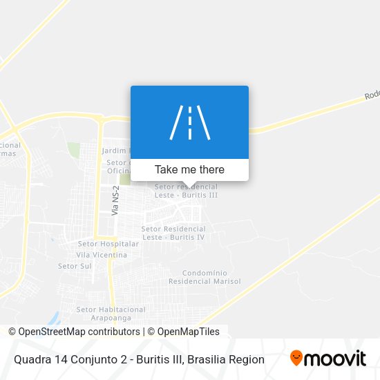 Quadra 14 Conjunto 2 - Buritis III map