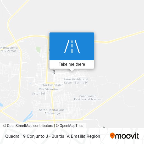 Quadra 19 Conjunto J - Buritis IV map