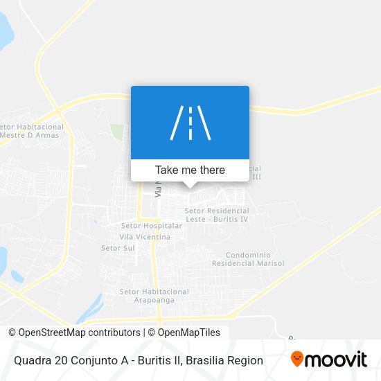 Quadra 20 Conjunto A - Buritis II map