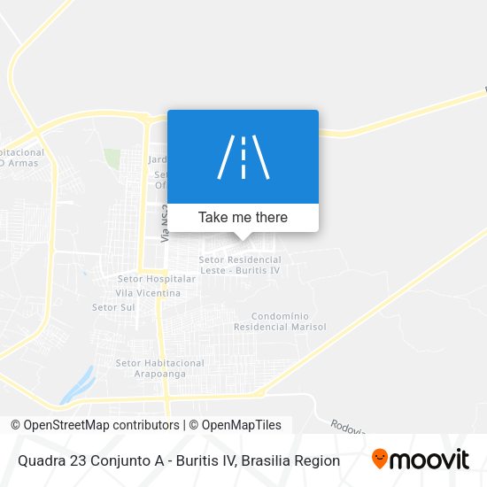 Quadra 23 Conjunto A - Buritis IV map