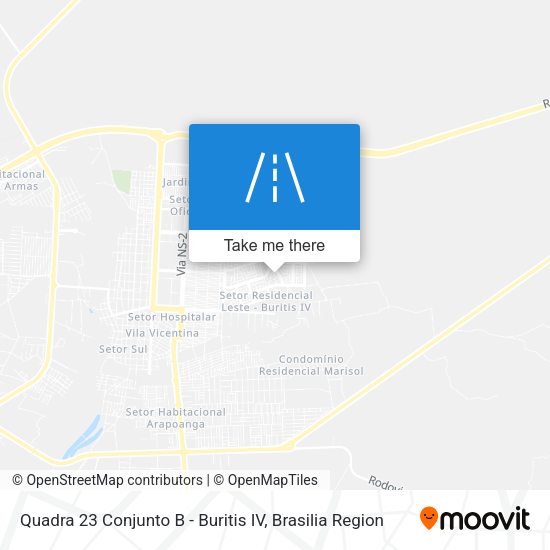 Quadra 23 Conjunto B - Buritis IV map