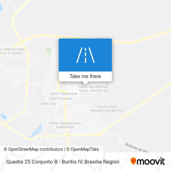Quadra 25 Conjunto B - Buritis IV map