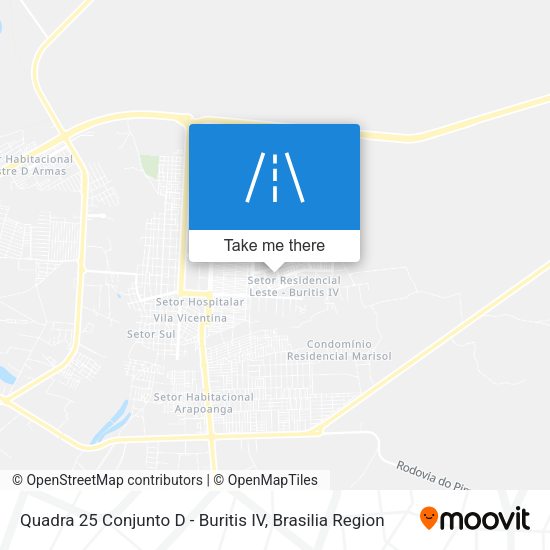Quadra 25 Conjunto D - Buritis IV map