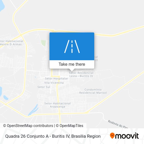 Quadra 26 Conjunto A - Buritis IV map