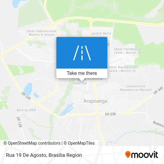 Rua 19 De Agosto map