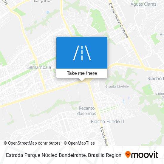 Estrada Parque Núcleo Bandeirante map
