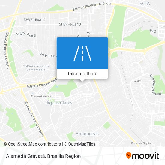 Alameda Gravatá map