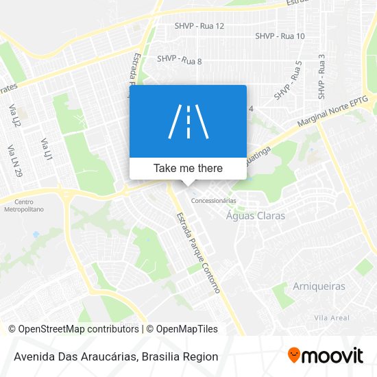 Avenida Das Araucárias map