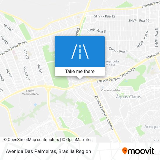 Avenida Das Palmeiras map