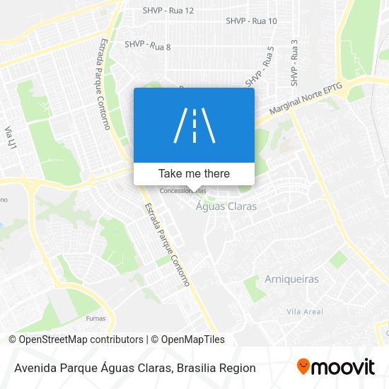 Avenida Parque Águas Claras map