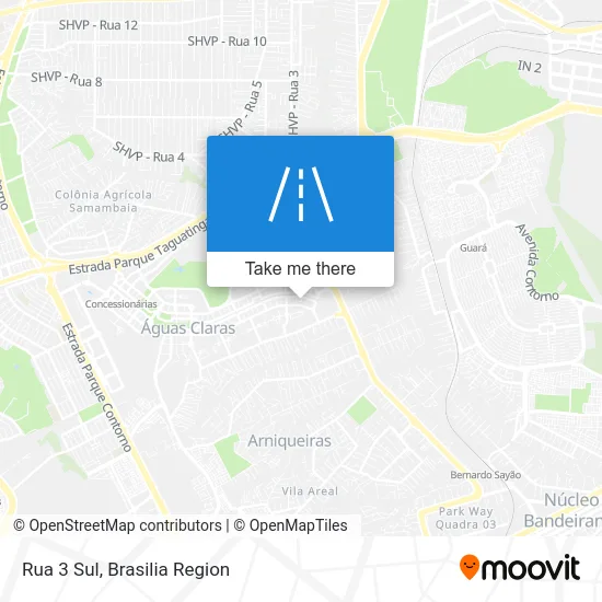 Rua 3 Sul map