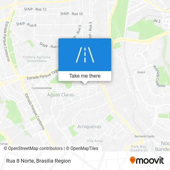 Rua 8 Norte map