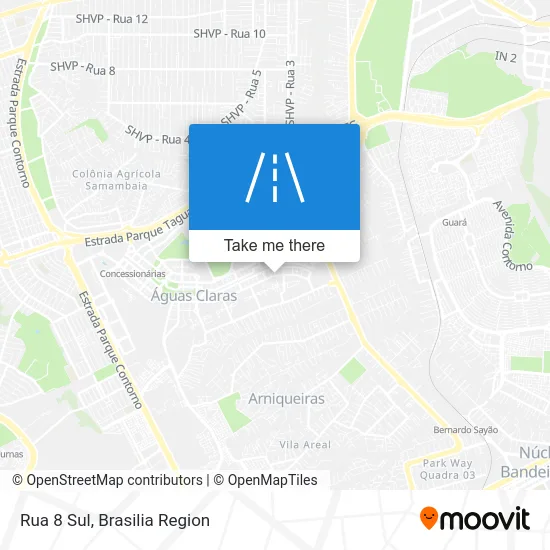 Rua 8 Sul map