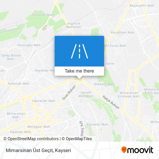 Mimarsinan Üst Geçit map