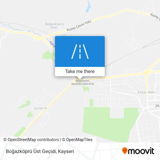 Boğazköprü Üst Geçidi map