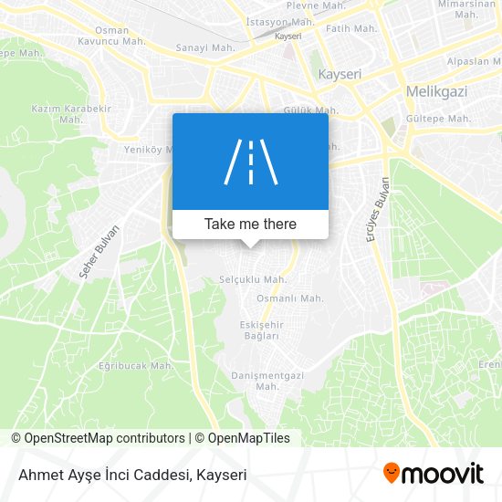 Ahmet Ayşe İnci Caddesi map