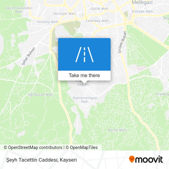 Şeyh Tacettin Caddesi map