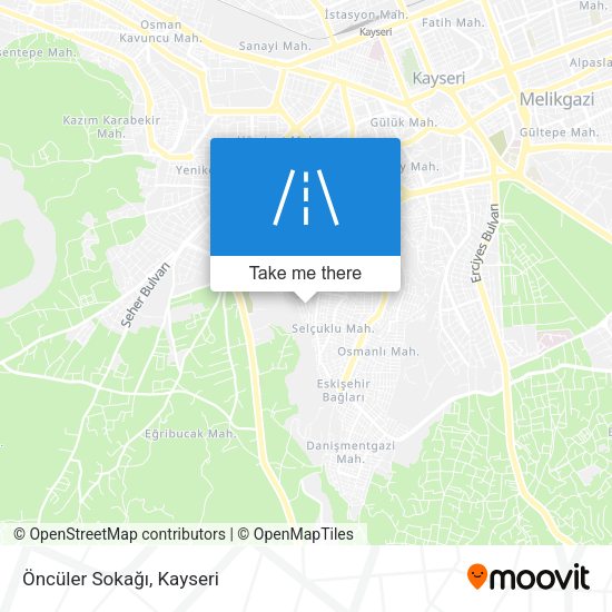 Öncüler Sokağı map