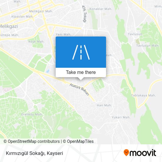 Kırmızıgül Sokağı map