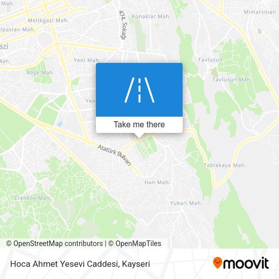 Hoca Ahmet Yesevi Caddesi map