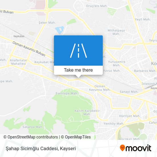 Şahap Sicimğlu Caddesi map