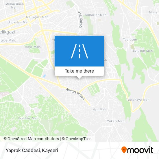 Yaprak Caddesi map