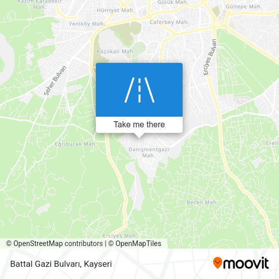Battal Gazi Bulvarı map