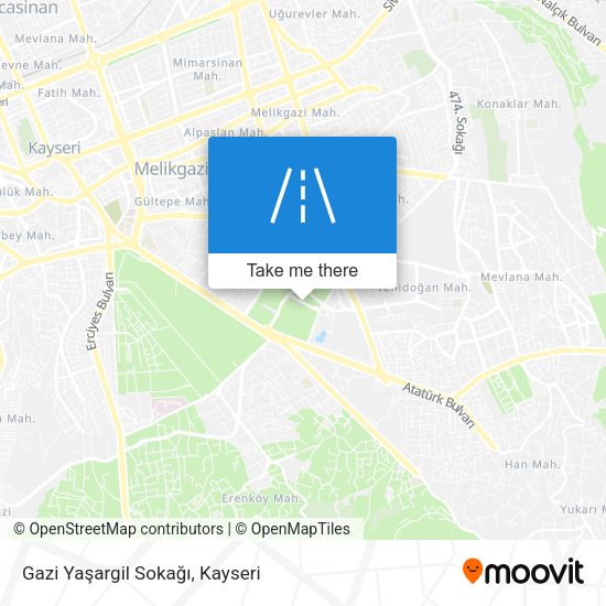 Gazi Yaşargil Sokağı map