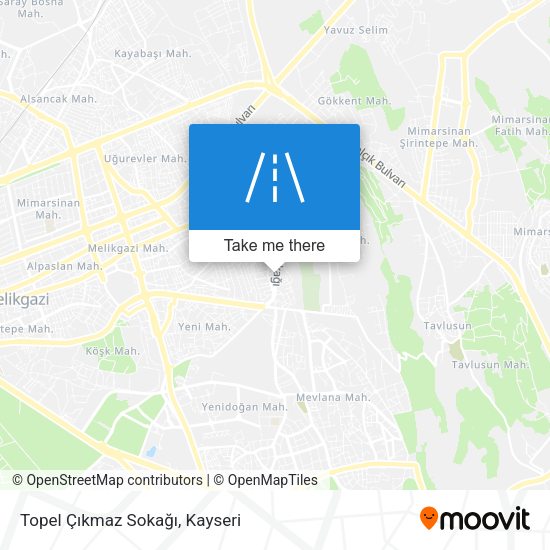 Topel Çıkmaz Sokağı map