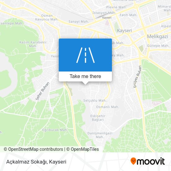 Açkalmaz Sokağı map