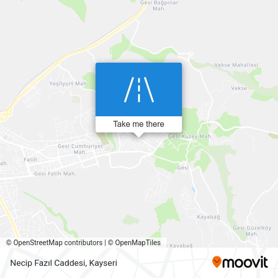 Necip Fazıl Caddesi map