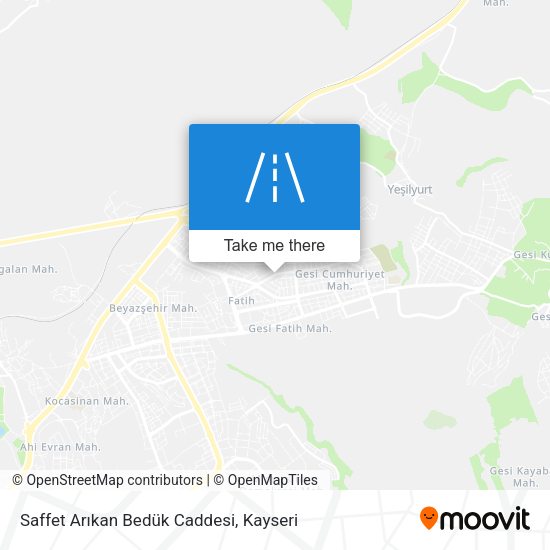 Saffet Arıkan Bedük Caddesi map