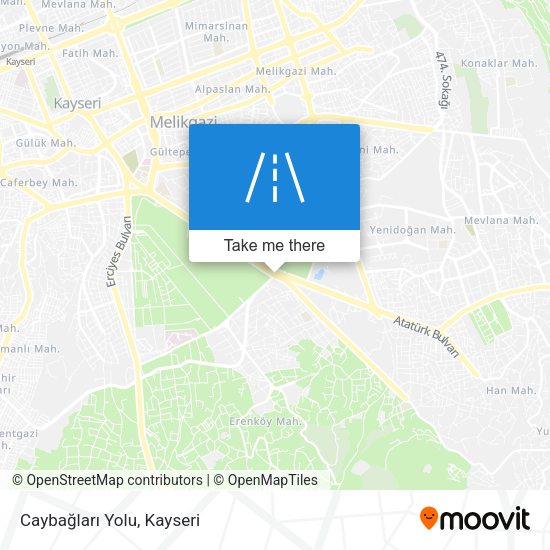 Caybağları Yolu map
