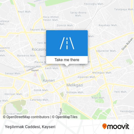 Yeşilırmak Caddesi map