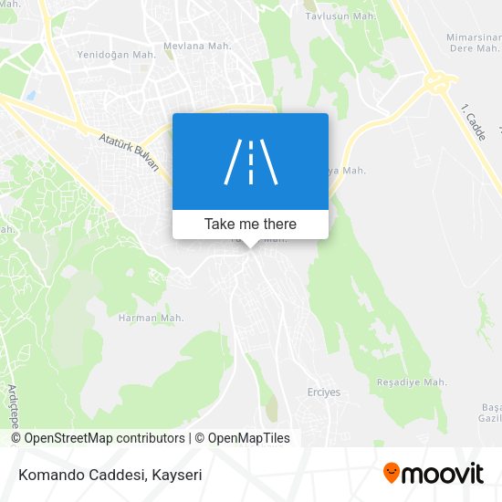 Komando Caddesi map