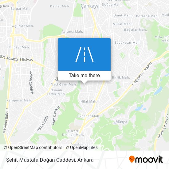 Şehit Mustafa Doğan Caddesi map